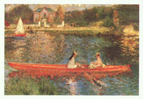 Pierre Renoir Boating on the Seine France oil painting art